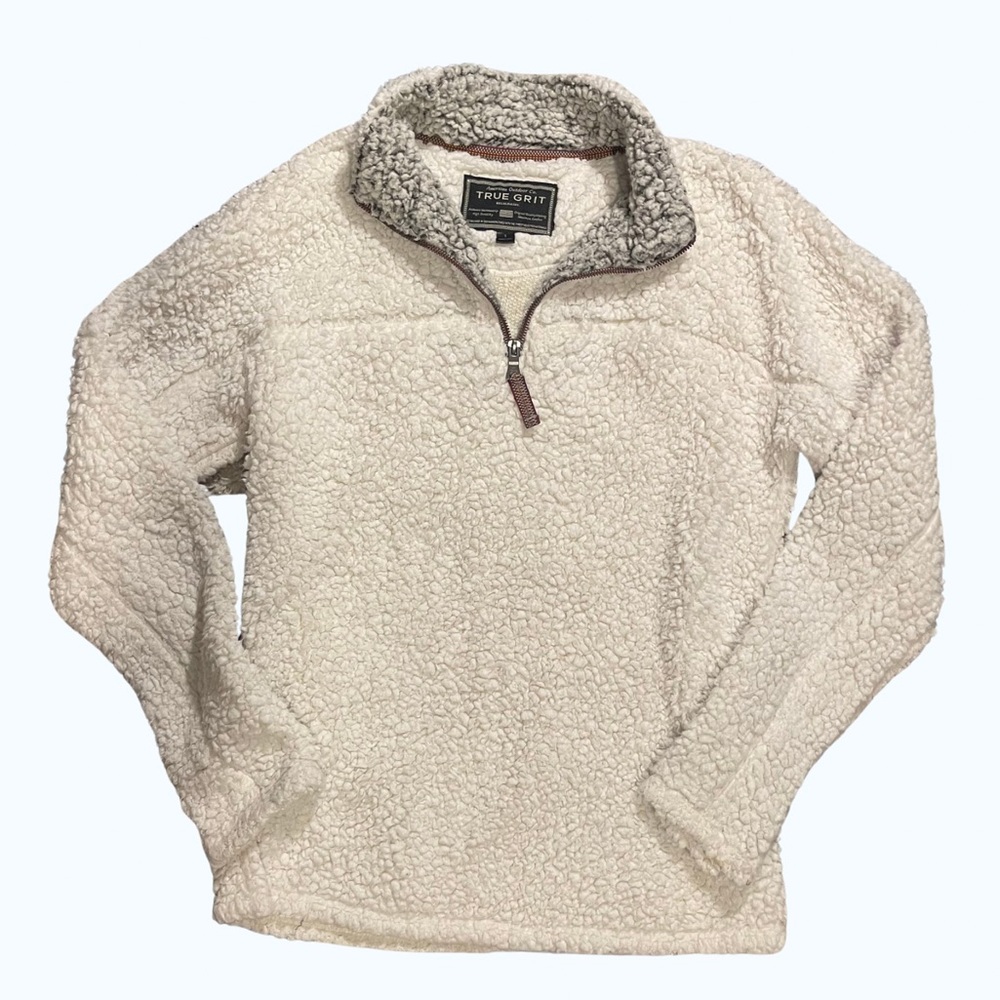True grit small Sherpa, super warm & very comfy! In good condition:)